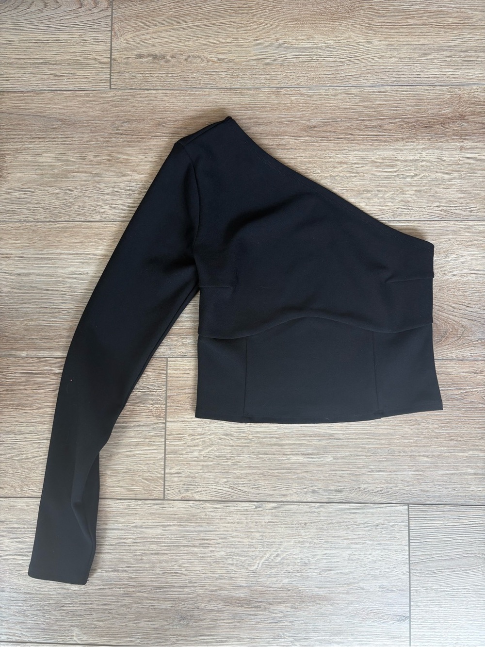 Abercrombie & Fitch Black One Sleeve Top